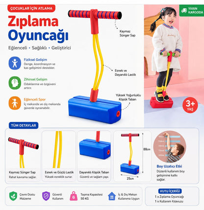 ÇOCUKLAR İÇİN ZIPZIP ATLAMA OYUNCAĞI